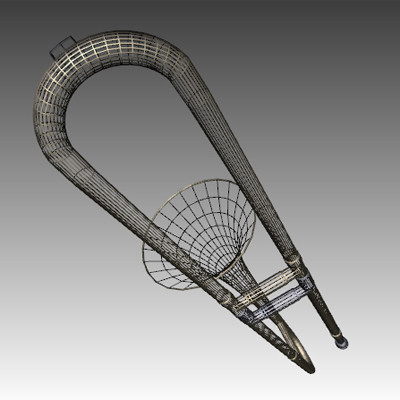 trombone 3d obj - Trombone by mostlysquare