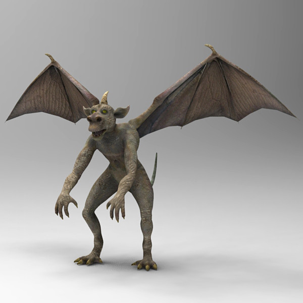 body gargoyle 3d obj - Gargoyle 2 by 3d_Wanderer