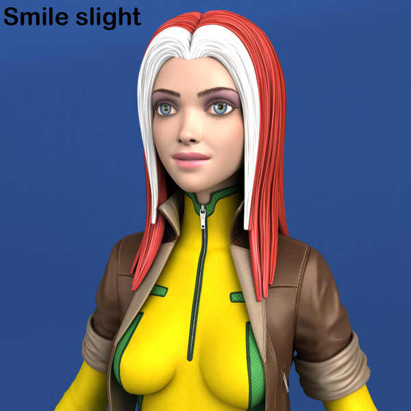 comic action morph targets 3d max - Maya - Action Girl + Morph Targets by Bitmapworld