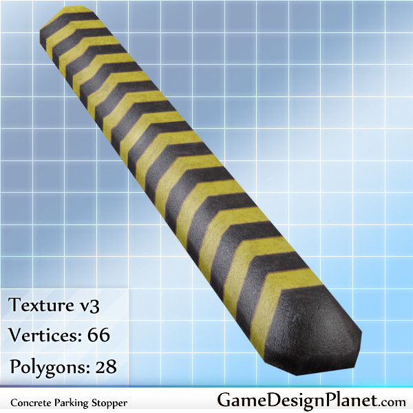 variations parking stopper obj - Parking Stopper by Game Design Planet
