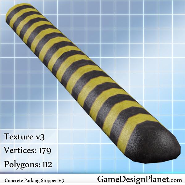 variations parking stopper obj - Parking Stopper by Game Design Planet