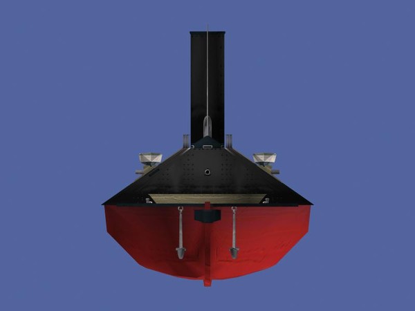 3d model uss monitor css virginia - USS Monitor CSS Virginia by FangioDesign