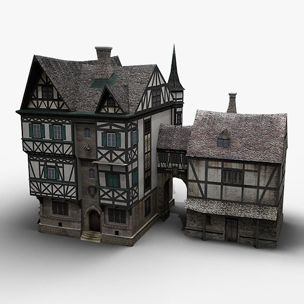 old german house 3ds - old German House by bemola