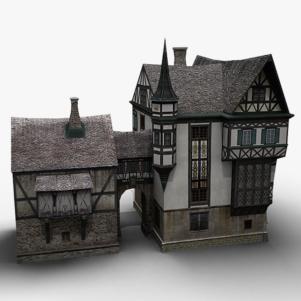 old german house 3ds - old German House by bemola