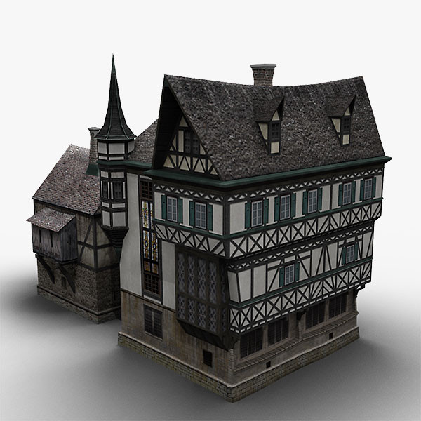 old german house 3ds - old German House by bemola