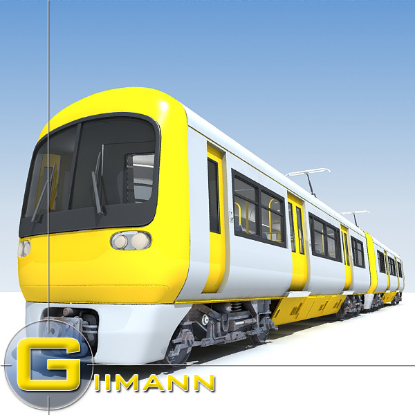 3d passenger train model - 3D Train 05_max 8.zip by Giimann