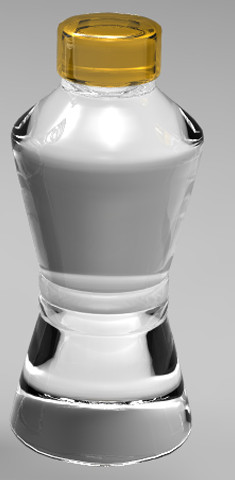 bottles glass set 3d 3ds - Bottles and Glasses Set by Faridz Muhammad