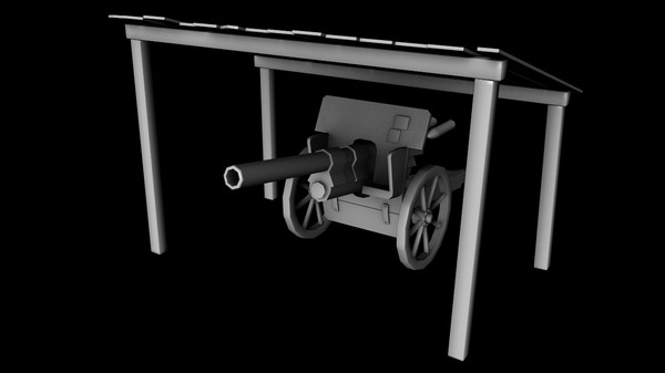 maya artillery cannon canopy - Artillery Cannon Canopy by tuann123