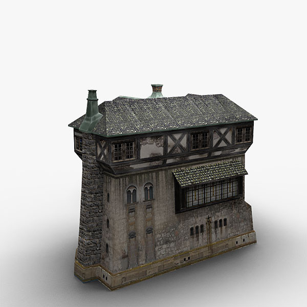 old medieval house 3d model - old Medieval House... by bemola