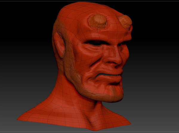 3d model hellboy polypainted zbrush - HellGuy by KeremGogus