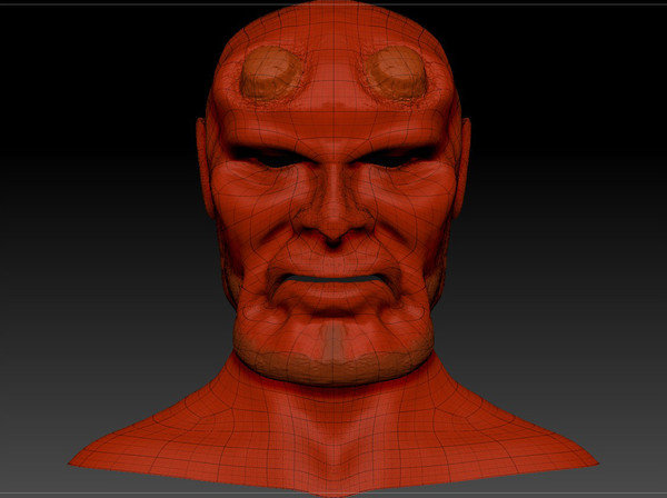 3d model hellboy polypainted zbrush - HellGuy by KeremGogus
