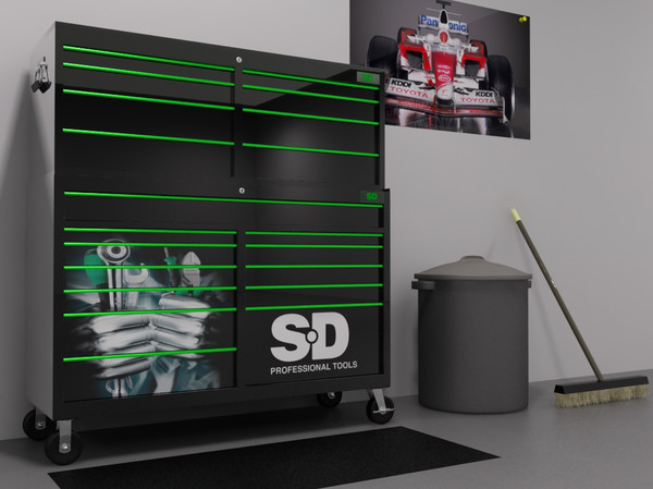 maya garage automotive lift - garage_scene2.zip by redline_or_nothing