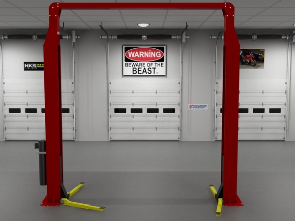 maya garage automotive lift - garage_scene2.zip by redline_or_nothing