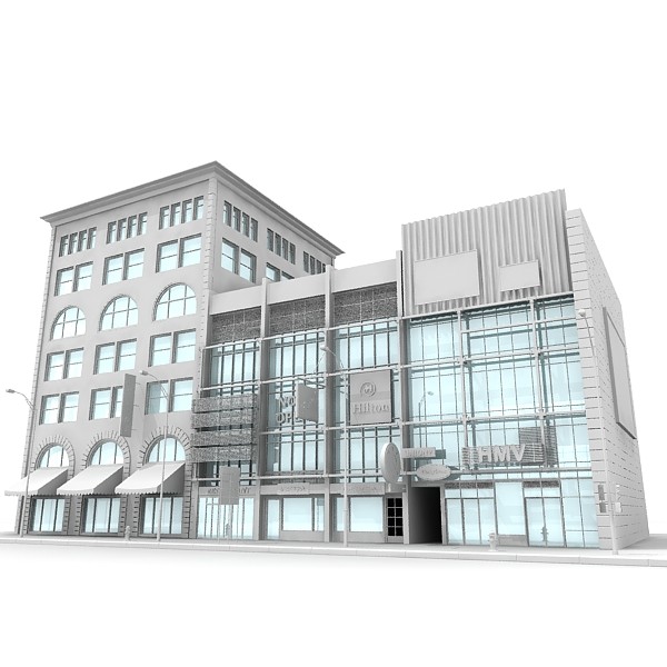 3d commercial building - Commercial_Building_001.zip by Giimann