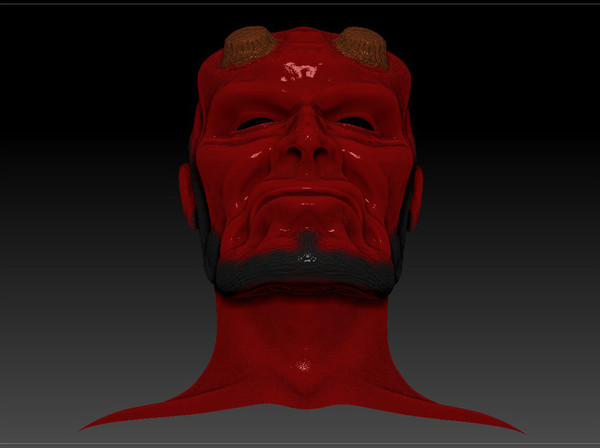 3d model hellboy polypainted zbrush - HellGuy by KeremGogus