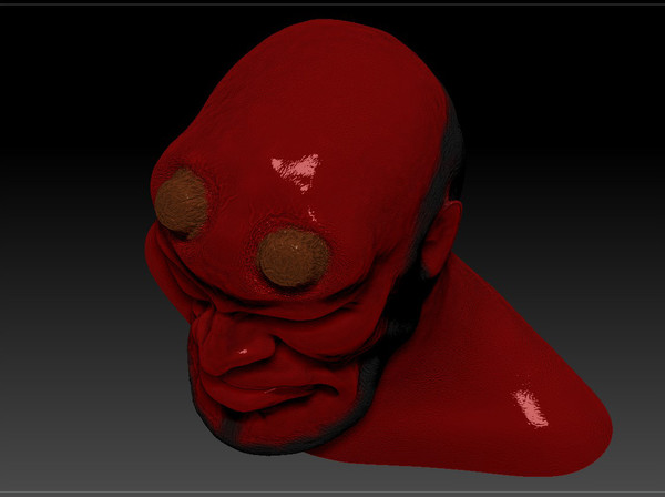 3d model hellboy polypainted zbrush - HellGuy by KeremGogus