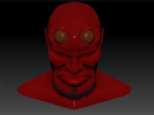 3d model hellboy polypainted zbrush - HellGuy by KeremGogus