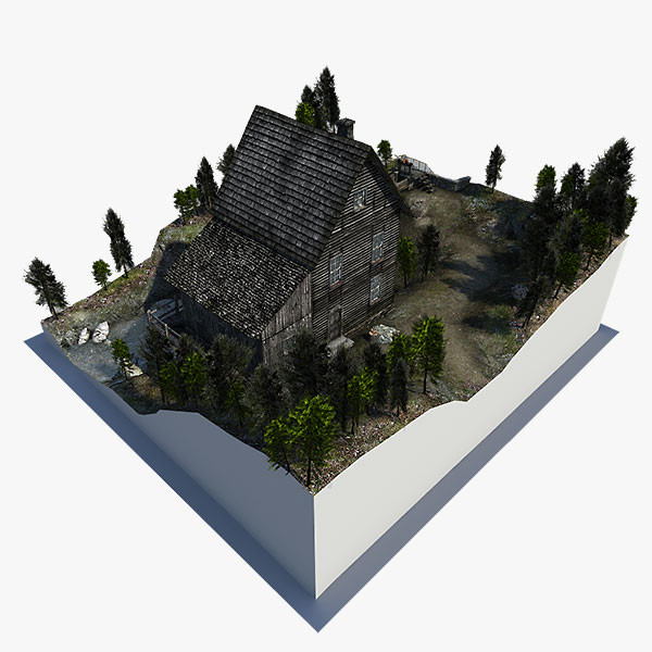 watermill scene 3d model - Watermill Scene... by bemola