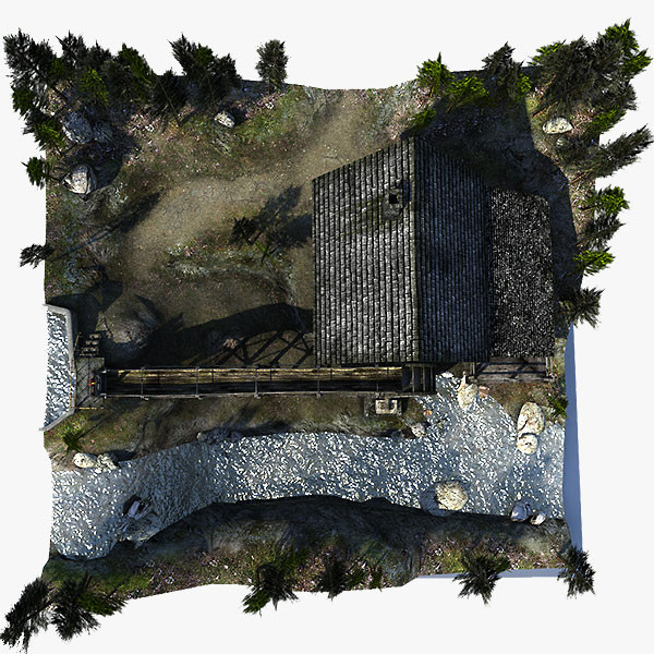 watermill scene 3d model - Watermill Scene... by bemola