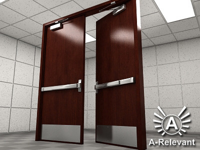 Double Door 1 Wood - RIGGED - detailed double door model - 3ds max2010 3D Models Double Door 1 Wood - RIGGED - detailed double door model - 3ds max2010 3D Models
