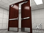Double Door 1 Wood - RIGGED - detailed double door model - 3ds max2010