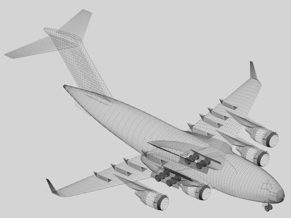 c-17a globemaster iii c-17 3d model - C-17A Globemaster III USAF... by PedroFaut