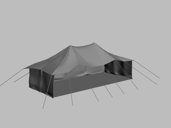 free tent outing vacation 3d model - tent2 by jo2specialist