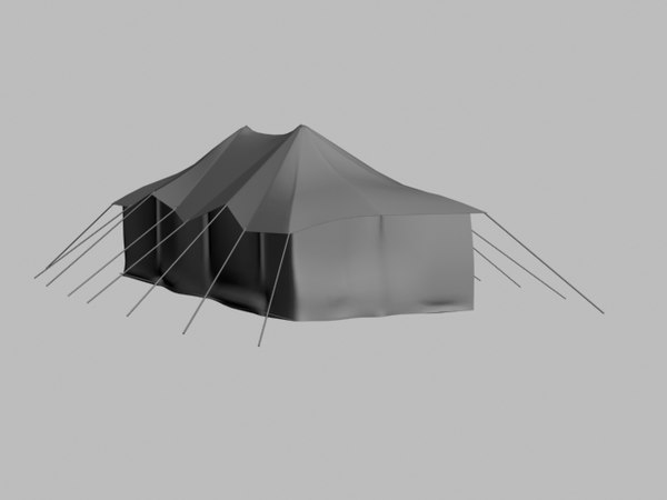 free tent outing vacation 3d model - tent2 by jo2specialist