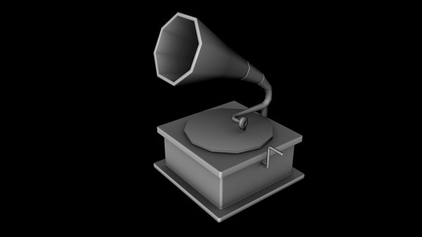 old gramophone record obj - Old Gramophone Record by tuann123
