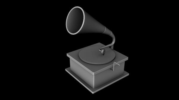 old gramophone record obj - Old Gramophone Record by tuann123