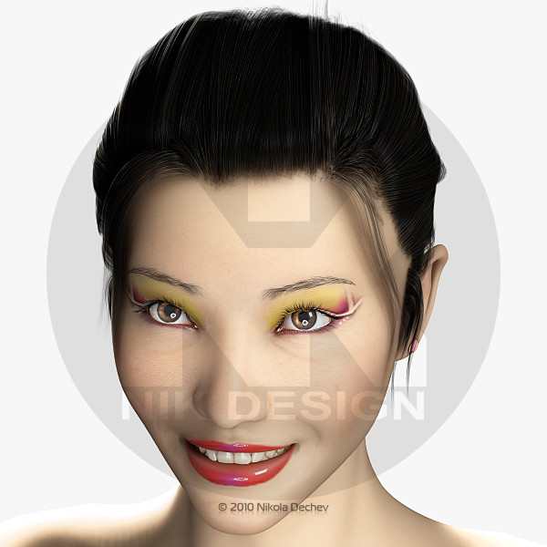 hair 3 v3 2 3d model - Mei v3.2.3 (max9) by Nikola Dechev