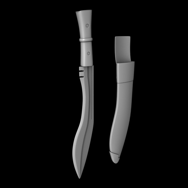 maya combat knife - Cyborg Combat Knife by tuann123