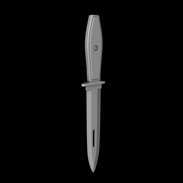 throwing knife 3d model - Cyborg Throwing Knife by tuann123