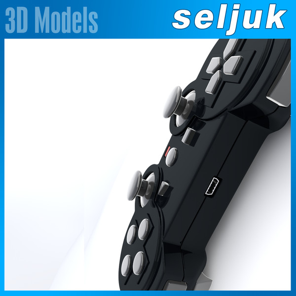 ps3 gamepad 3d 3ds - PS3 Gamepad Joystick by seljuks