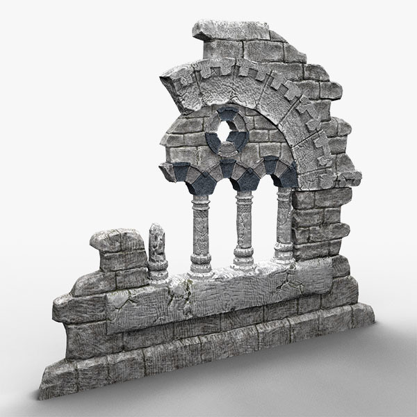 obj old fantasy ruin-element - Ruin-element... by bemola