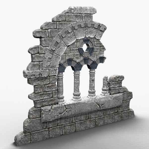 obj old fantasy ruin-element - Ruin-element... by bemola
