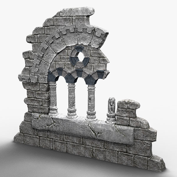 obj old fantasy ruin-element - Ruin-element... by bemola