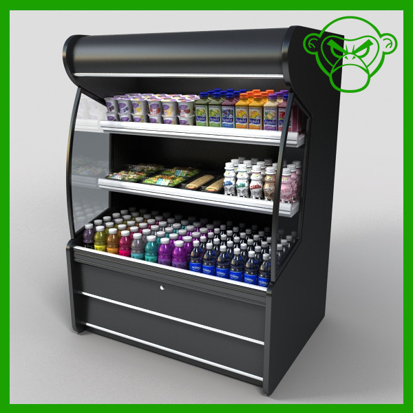 3dsmax floor cooler - floor display cooler by monkeyodoom