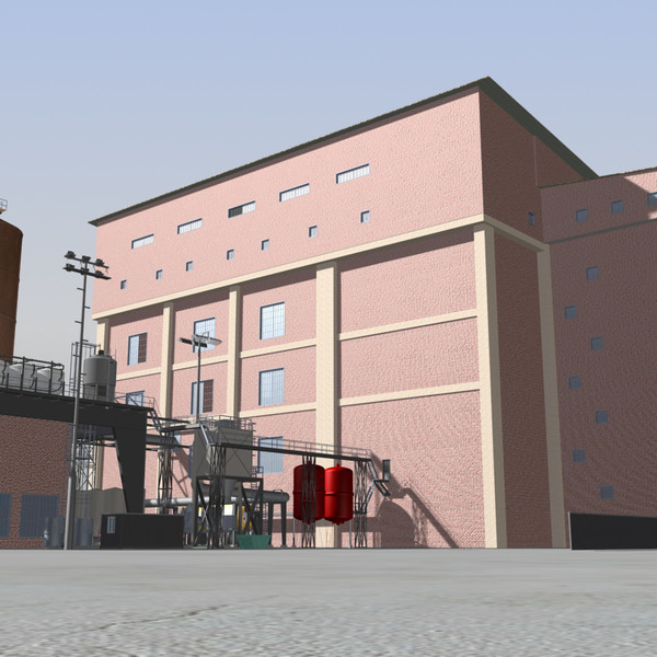 factory refinery 3d model - Factory03 by Imagework