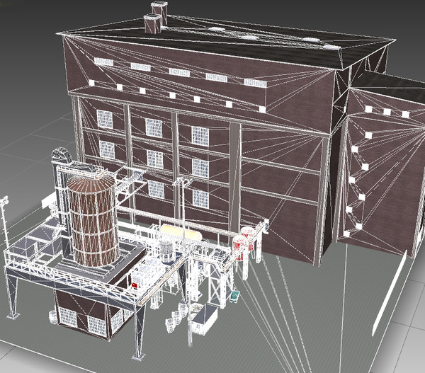 factory refinery 3d model - Factory03 by Imagework