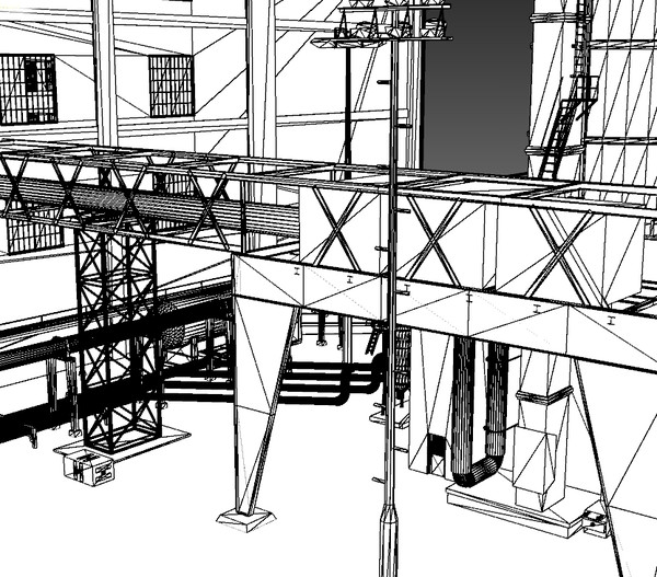 factory refinery 3d model - Factory03 by Imagework