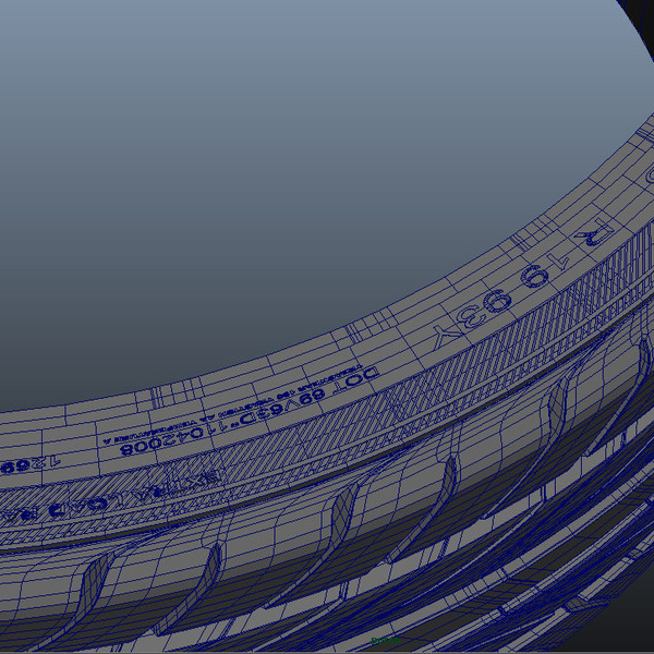 3d model of yokohama s-drive tire rim - Tire s-drive by DimitarK