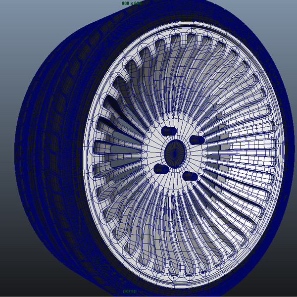 3d model of yokohama s-drive tire rim - Tire s-drive by DimitarK