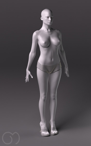 anatomy woman 3d obj - Woman by goodmesh
