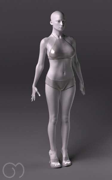 anatomy woman 3d obj - Woman by goodmesh