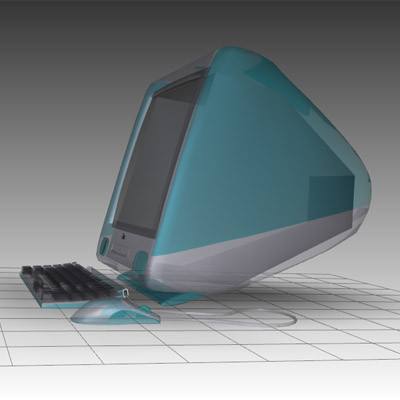 free imac computer 3d model - Apple iMac by mostlysquare