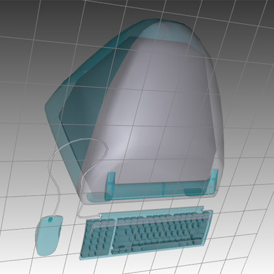 free imac computer 3d model - Apple iMac by mostlysquare