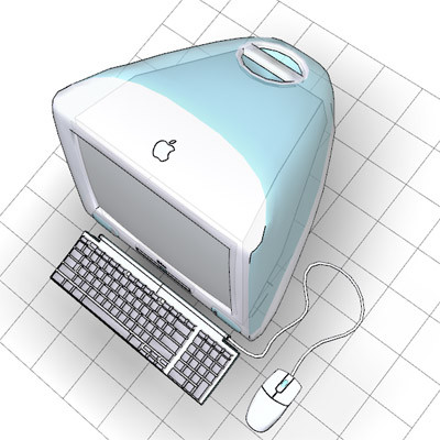 free imac computer 3d model - Apple iMac by mostlysquare