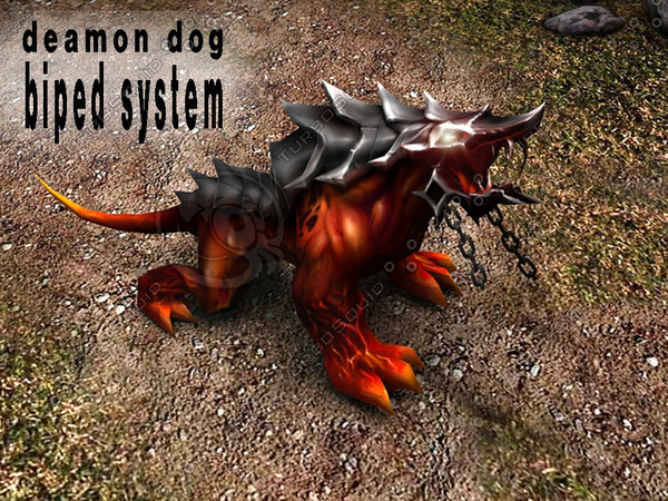 dog daemon 3d max - daemon dog by mastertob
