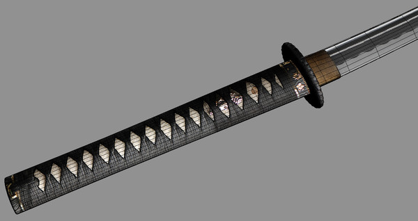 3d model japanese sword katana - Katana by GurnisLV